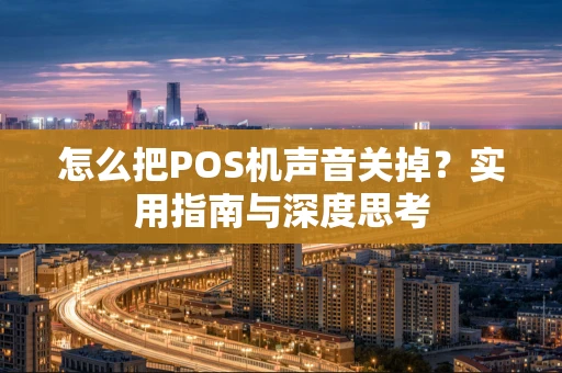 怎么把POS机声音关掉？实用指南与深度思考