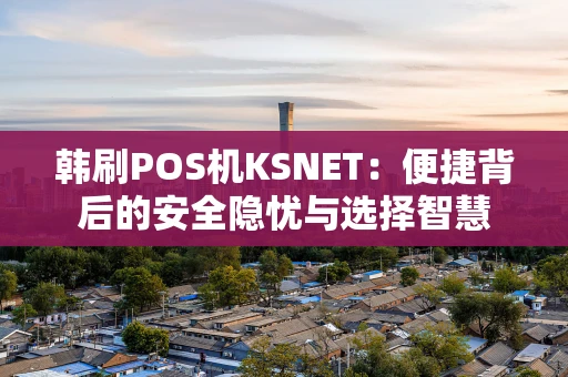 韩刷POS机KSNET：便捷背后的安全隐忧与选择智慧