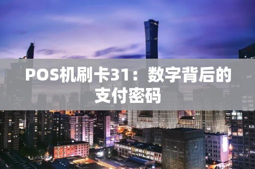 POS机刷卡31：数字背后的支付密码