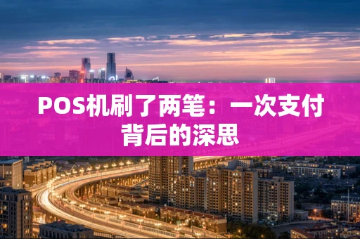 POS机刷了两笔：一次支付背后的深思