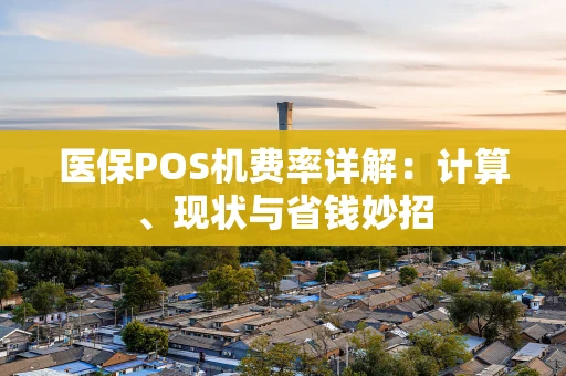 医保POS机费率详解：计算、现状与省钱妙招