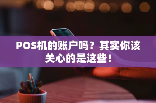 POS机的账户吗？其实你该关心的是这些！