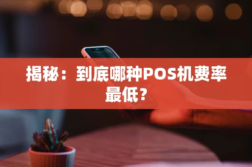 揭秘：到底哪种POS机费率最低？