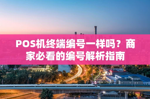 POS机终端编号一样吗？商家必看的编号解析指南