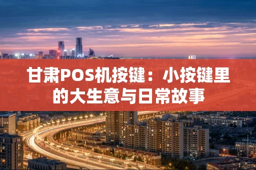 甘肃POS机按键：小按键里的大生意与日常故事
