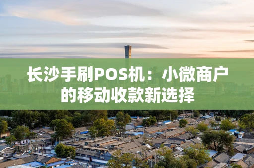 长沙手刷POS机：小微商户的移动收款新选择