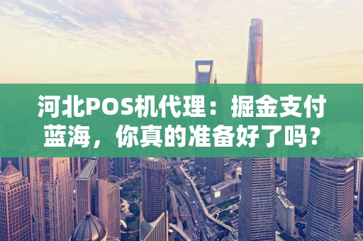 河北POS机代理：掘金支付蓝海，你真的准备好了吗？