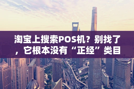 淘宝上搜索POS机？别找了，它根本没有“正经”类目
