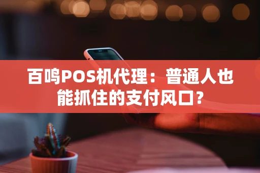 百鸣POS机代理：普通人也能抓住的支付风口？