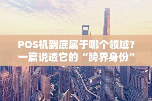 POS机到底属于哪个领域？一篇说透它的“跨界身份”