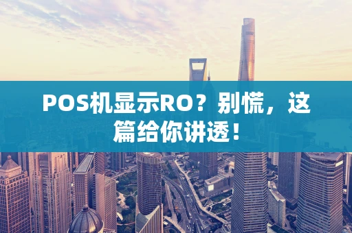 POS机显示RO？别慌，这篇给你讲透！