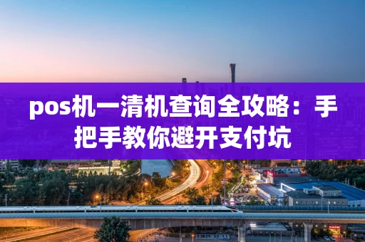 pos机一清机查询全攻略：手把手教你避开支付坑