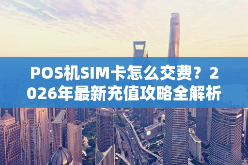 POS机SIM卡怎么交费？2026年最新充值攻略全解析