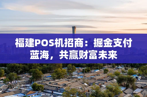 福建POS机招商：掘金支付蓝海，共赢财富未来