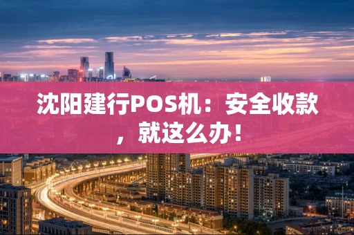 沈阳建行POS机：安全收款，就这么办！