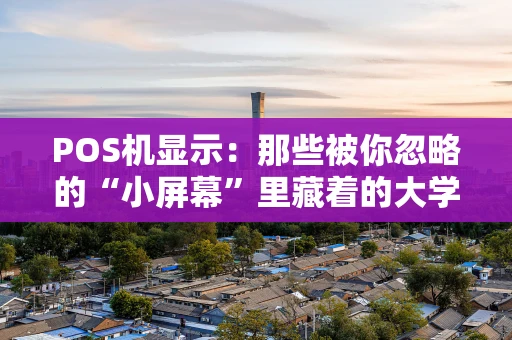 POS机显示：那些被你忽略的“小屏幕”里藏着的大学问