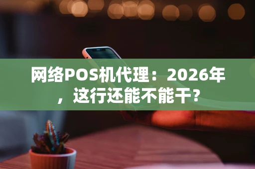 网络POS机代理：2026年，这行还能不能干？