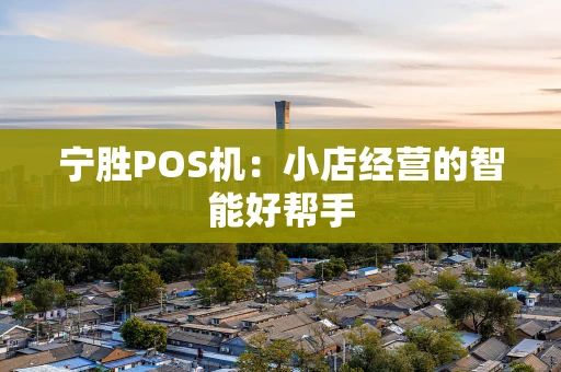宁胜POS机：小店经营的智能好帮手