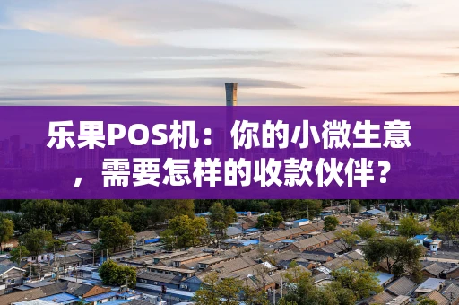 乐果POS机：你的小微生意，需要怎样的收款伙伴？