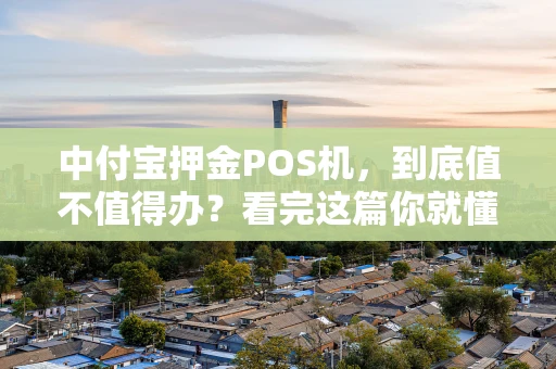 中付宝押金POS机，到底值不值得办？看完这篇你就懂了