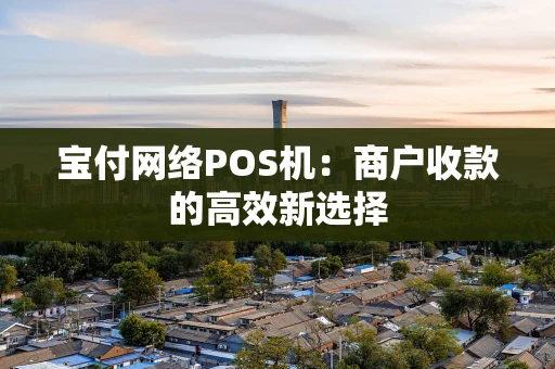 宝付网络POS机：商户收款的高效新选择