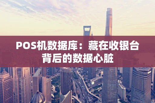 POS机数据库：藏在收银台背后的数据心脏