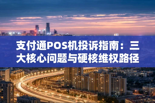 支付通POS机投诉指南：三大核心问题与硬核维权路径