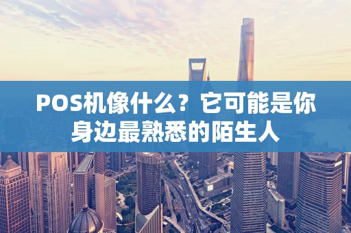 POS机像什么？它可能是你身边最熟悉的陌生人