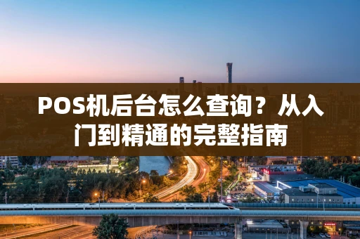 POS机后台怎么查询？从入门到精通的完整指南