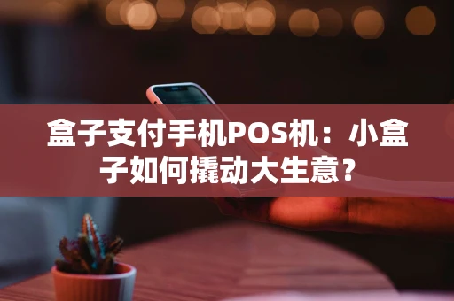 盒子支付手机POS机：小盒子如何撬动大生意？