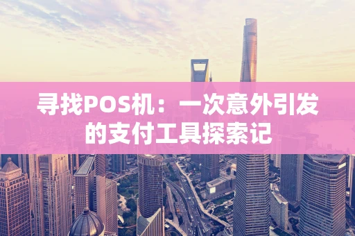 寻找POS机：一次意外引发的支付工具探索记