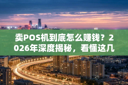 卖POS机到底怎么赚钱？2026年深度揭秘，看懂这几点你也能入行！
