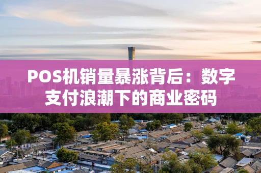 POS机销量暴涨背后：数字支付浪潮下的商业密码