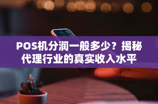 POS机分润一般多少？揭秘代理行业的真实收入水平