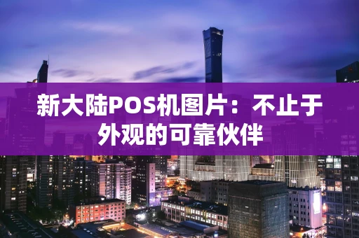 新大陆POS机图片：不止于外观的可靠伙伴