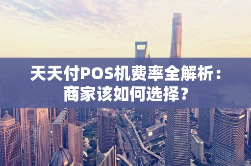 天天付POS机费率全解析：商家该如何选择？