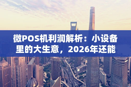 微POS机利润解析：小设备里的大生意，2026年还能赚到钱吗？