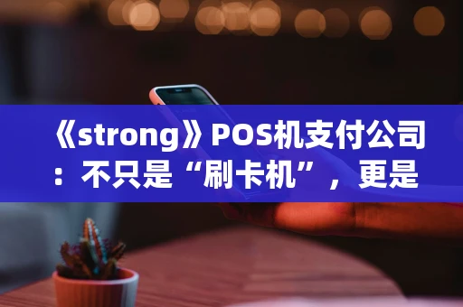 《strong》POS机支付公司：不只是“刷卡机”，更是商户的数字化合伙人《strong》