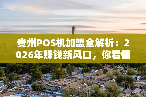 贵州POS机加盟全解析:2026年赚钱新风口,你看懂了吗? 贵州POS机加盟全解析:2026年赚钱新风口,你看懂了吗?