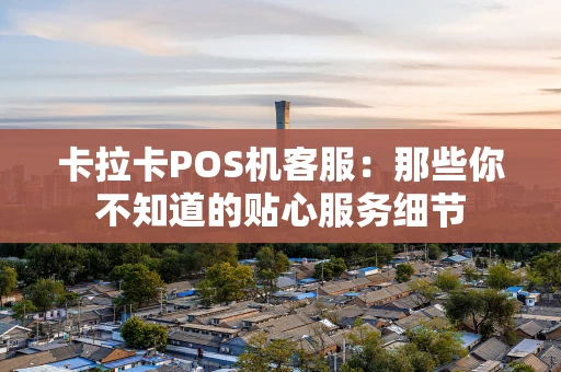 卡拉卡POS机客服：那些你不知道的贴心服务细节