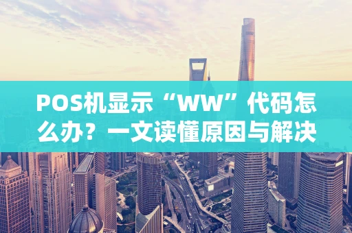POS机显示“WW”代码怎么办？一文读懂原因与解决方法