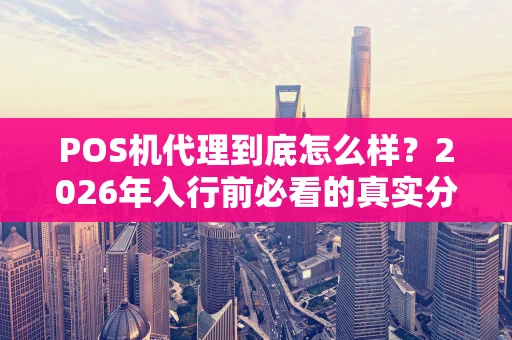 POS机代理到底怎么样？2026年入行前必看的真实分析