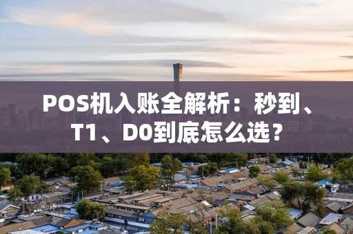POS机入账全解析：秒到、T1、D0到底怎么选？