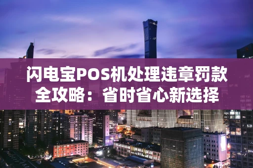 闪电宝POS机处理违章罚款全攻略:省时省心新选择 闪电宝POS机处理违章罚款全攻略:省时省心新选择