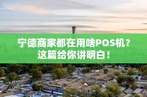 宁德商家都在用啥POS机?这篇给你讲明白! 宁德商家都在用啥POS机?这篇给你讲明白!