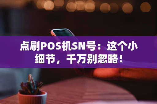 点刷POS机SN号：这个小细节，千万别忽略！