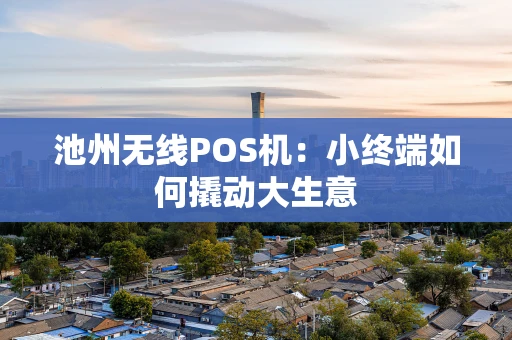 池州无线POS机:小终端如何撬动大生意 池州无线POS机:小终端如何撬动大生意