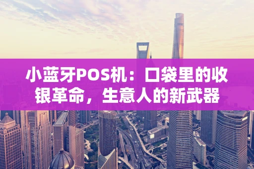 小蓝牙POS机:口袋里的收银革命,生意人的新武器 小蓝牙POS机:口袋里的收银革命,生意人的新武器