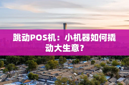 跳动POS机：小机器如何撬动大生意？