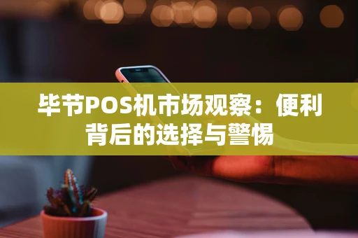 毕节POS机市场观察：便利背后的选择与警惕
